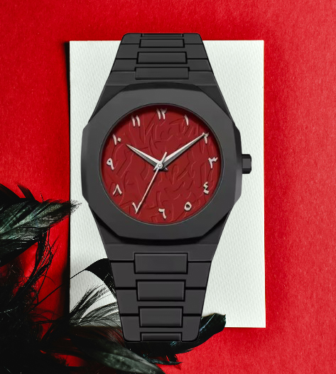 Fashion Casual Unisex Ultra-Thin Dial Arabic Numeral RED  edition